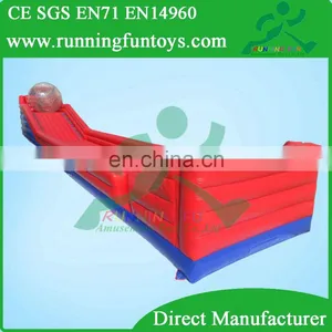 Customized Inflatable Zorb Ramp With Track Lane, Zorb Ball Ramp thumbnail-3