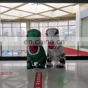 HI 210cm Height Walking Adult Dinosaur Costume Inflatable T-rex Costume thumbnail-2