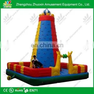 Durable PVC Tarpaulin Inflatable Commercial Inflatable Rock Wall thumbnail-1