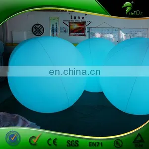 Hot Sale Vinyl Giant LED Beach Ball Inflatable Glow Air Balloon thumbnail-1