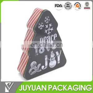 Recycled Tree Shaped Aluminum Tin Containers Tin Cans Christmas thumbnail-1