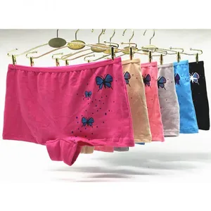 Yun Meng Ni Sexy Underwear Custom Butterfly Print Women Boyshorts Cheap Cotton Panty For Woman thumbnail-1