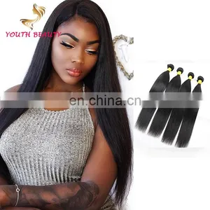100% Human Virgin Remy Peruvian Human 9A Grade Hair Bundles in Silky Straight Style Raw Unprocessed Hair thumbnail-1