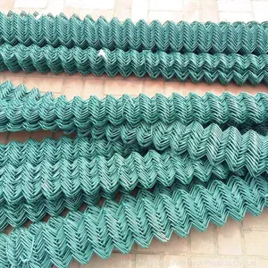 PVC Coated Galvanized Chain Link Wire Mesh Used Chain Link Fence thumbnail-1