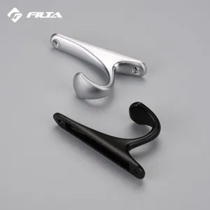Filta Hardware Eco-Friendly Home Design Storage Small Double Zinc Alloy Coat Hook 6535 thumbnail-3