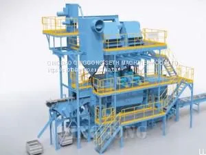 CONTINUOUS TUMBLE PASS-THRU SHOT BLAST MACHINE thumbnail-1