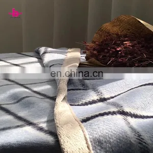 Anti Pilling 100% Cashmere Knitted Wholesale Wool Baby Children Throw Blankets Plaid thumbnail-2