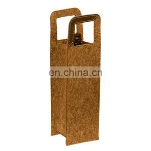 Felt Red Wine Single Bottle Bag for Gifts thumbnail-1