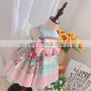 Baby Girl Dress Cute Princess Dresses Children Summer Spanish Clothing Newborn Cotton Gowns Dress thumbnail-4