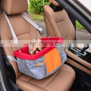 Portable Dog Car Mat Waterproof Pet Dog Car Seat Travel Pet Car Carrier Bag Seat With Safety Leash for Small Dogs Cats Puppy thumbnail-6