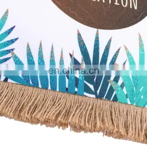 High Quality Summer Holiday Decorative Fruit Pattern Customized Striped Spun Jute Outdoor Cushion Pillow thumbnail-5