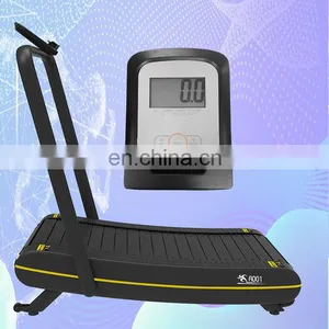 Foldable Manual Walking Treadmill Curved Home Fitness Equipment Home Use Gym Self-generating Running Machine thumbnail-1