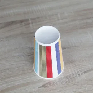 Colourful Thickened Disposable Corrugated Paper Cups thumbnail-2