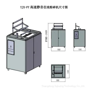 YJX-FY-800 Online Plastic Recycling Crushing Machine Crusher Pulverizer Shredder One Pulling One thumbnail-2