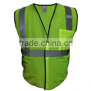 ANSI Class2 High Visibility Fluorescent Mesh Safety Vest thumbnail-1