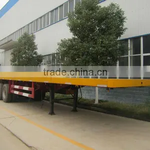 3 Axles Flatbed Semi-trailer 35ton thumbnail-1
