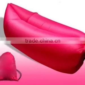 Outdoor Inflatable Lounger Hangout Nylon Air Sleeping Bag Camping thumbnail-4