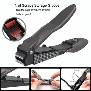 2021 New Professional Stainless Steel Nail Clipper Cicada Shape With Storage Groove thumbnail-2