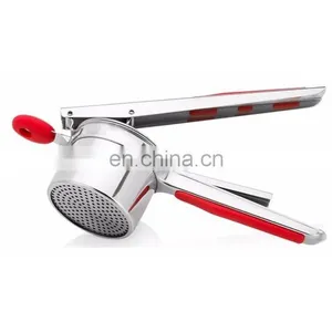 Food Grade Stainless Steel Potato Ricer and Masher With Silicone Handle and 3 Ricing Discs thumbnail-1