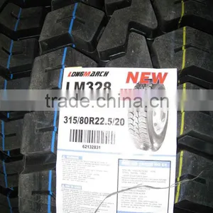 High Quality With ECE DOT Certificates Longmarch 315/80R22.5 Truck Tyre thumbnail-1