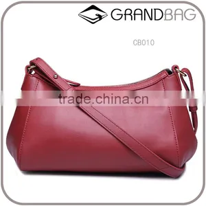 Guangzhou Manufacturer Cowhide Leather Single-handle Hobo Bag Ladies Satchels thumbnail-1