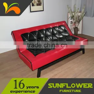 Latest Design Black& Red Leather Office Chair / Folding Sofa Bed thumbnail-1