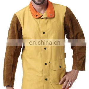 High Visibility Reusable FR Cotton Fire Retardant Clothing With Reflective Tape for Men's Working Safety thumbnail-4