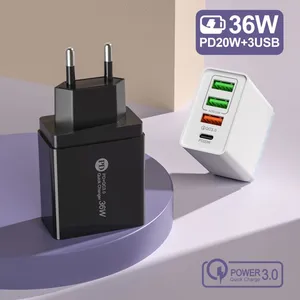 PD+3USB Mobile Phone Charger 5v7a Fast Charge Compatible Multiple Models Of Multi-port Qc3.0 Power Adapter thumbnail-4
