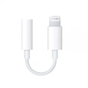 Lighting to 3.5mm Headphone Jack Adapter MFi White Tpe Headphone Cable For Iphone to Aux thumbnail-1