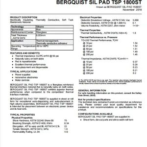 BERGQUIST SIL PAD TSP 1800ST thumbnail-3