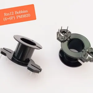 RM8 Bakelite Bobbin, RM8(6+6P) Bobbins, RM8 Vertical Transformer Bobbins. PM9820 Material, Fast Delivery Time. thumbnail-5