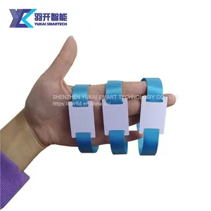 Smart Tag HF RFID 13.56MHz 14443A YUKAI NFC Woven RFID Wristband Reading NFC Cloth /Fabric Wearable Band Wristband For Concerts thumbnail-1