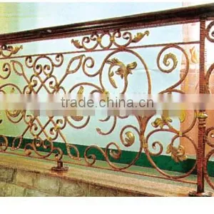 Mosaic Wrought Iron Post Balcony Railing Designs thumbnail-1
