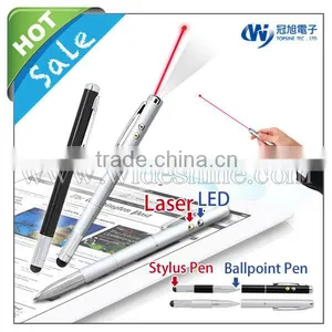 Stylus Pen With Laser and Led , Promotional Pen With Stylus , Luxury Stylus Pen for IPhone IPod IPad or Smart Phone thumbnail-1