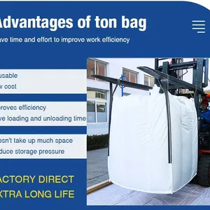 White Conductive FIBC Anti-Static Electric Conductive Bulk Bag thumbnail-5
