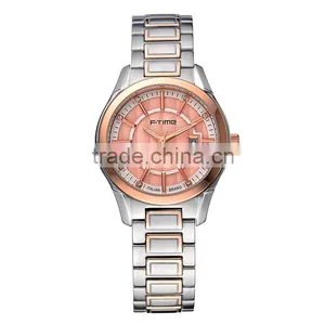 Gold Stainless Steel Jewelry Dial Date Watch 50m Water Resistant thumbnail-4