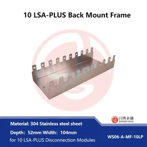 304# Stainless Steel Back Mount Frame for 10 LSA-PLUS Disconnection Modules WS06-A-MF-100 thumbnail-1