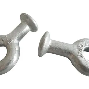 Customized Q-7-10-12 Ball Head Ring Hot-dip Galvanized QP Ball Head Hanging Ring for Power Fittings thumbnail-1