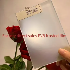 0.38mm Frosted Pvb Film, Intermediate Film for Glass, Sand-white Translucent and Opaque Laminated Glass Film thumbnail-2