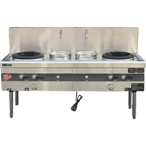 SUS 304 Stainless Steel Kuaichu Two Woks Two Warmer With 120W Fan Power thumbnail-1