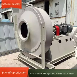 Frp Centrifugal Fan, Model 9-26 (type C), for Sewage Treatment, High-power, High-wind-pressure Induced Draft Fan thumbnail-1