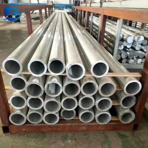 China Supplier Aluminum Tube 6063 6061 6060 6351 6070 Silver Color Extruded Anodize Aluminum Alloy Pipes thumbnail-1