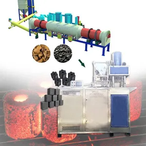 Stainless Charcoal Making Machine Quick Light Charcoal Briquettes Machine Sawdust Briquette Charcoal Making Machine EPC thumbnail-1