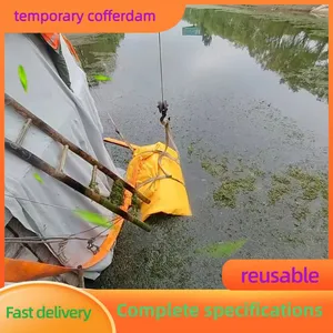 Portable Soft Water Dam Foldable Temporary Water Retaining Barrier For River Channel Interception thumbnail-1