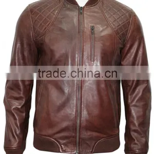 Brown Leather Jackets for Men thumbnail-1