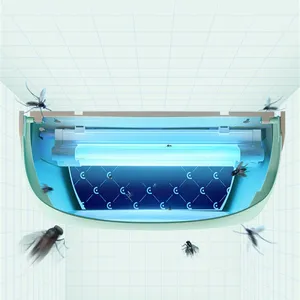 Popular Design Wall Mount Blue Light Color Fly Control Device Electric Fly Trap for Hotel Hygiene thumbnail-2