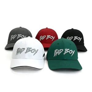 Custom Sandwich Structure Brim Baseball Cap 3D Logo Baseball Caps Adjustable Baseball Hat thumbnail-1
