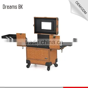 PVC Makeup Case Hairdressing Case With Wheels thumbnail-5