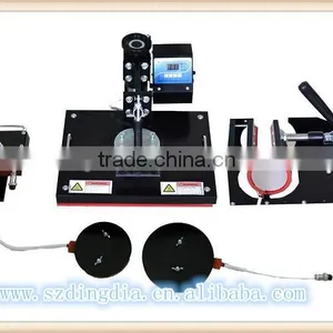 Shaoxing 5 in 1 Combo Heat Press Machine Heat Transfer Machine ,sublimation Machine Black & White thumbnail-1