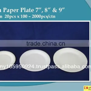 Plain Paper Plate 7", 8" & 9" thumbnail-1